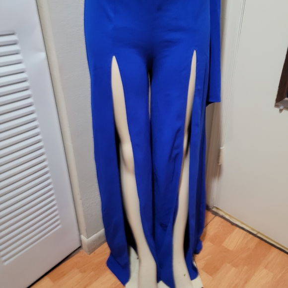 Blue onesleeve Jumpsuit - Picture 8 of 10